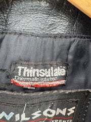 Vintage Wilsons Leather Crop Motorcycle Jacket Thinsulate Size Medium