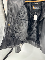 Xelement Advanced Motorcycle Gear Leather Jacket Size LG
