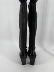Chanel Knee High Leather Boots