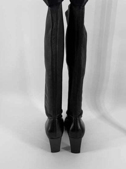 Chanel Knee High Leather Boots