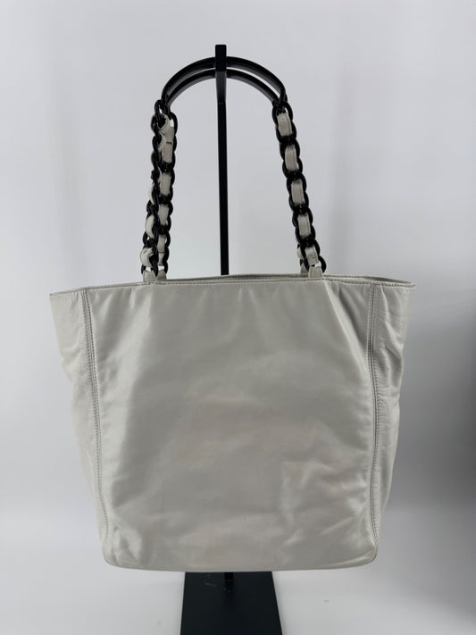 Chanel Cambon Ligne Tote - White