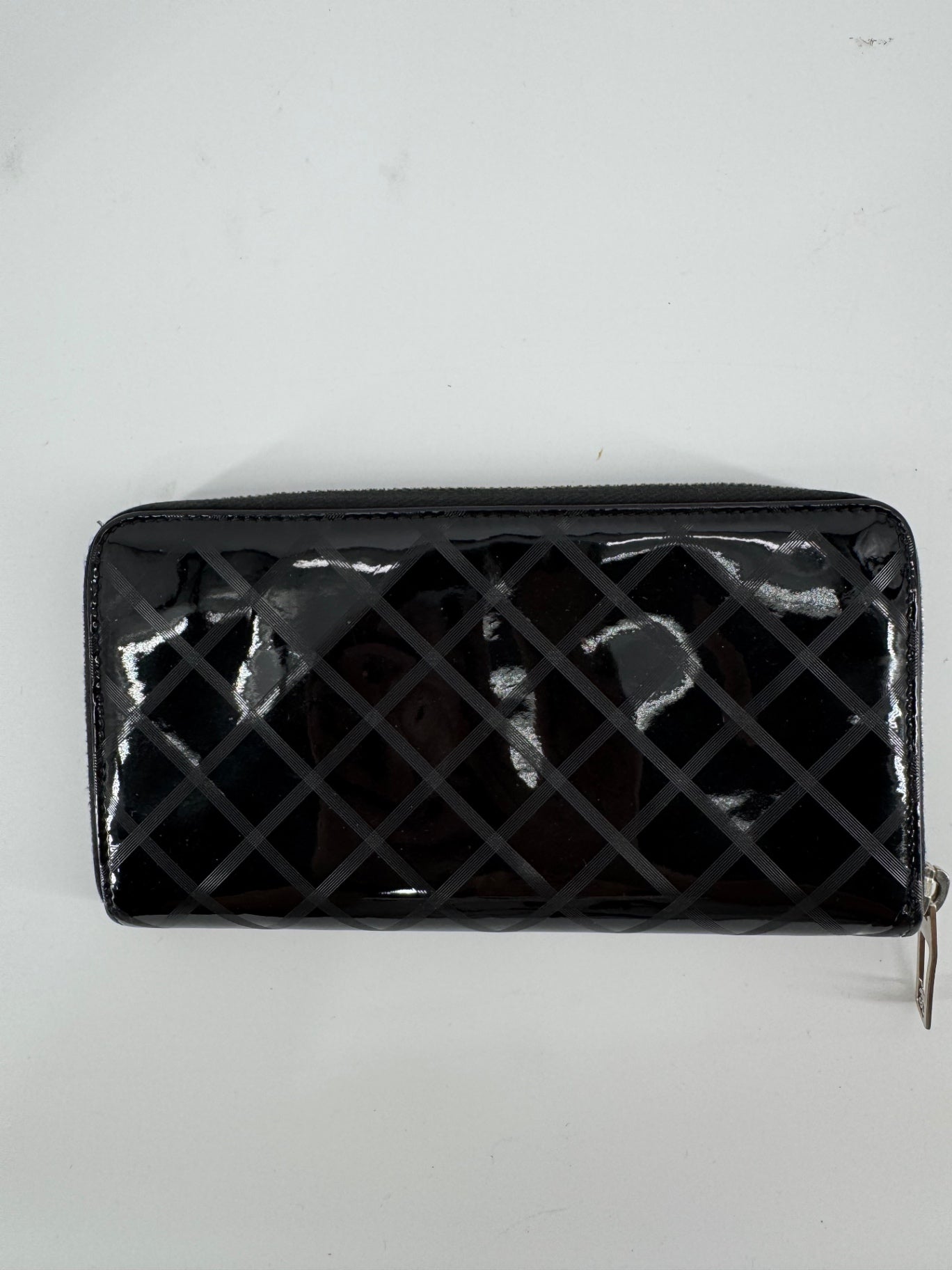 Chanel Patent Zip Around Wallet