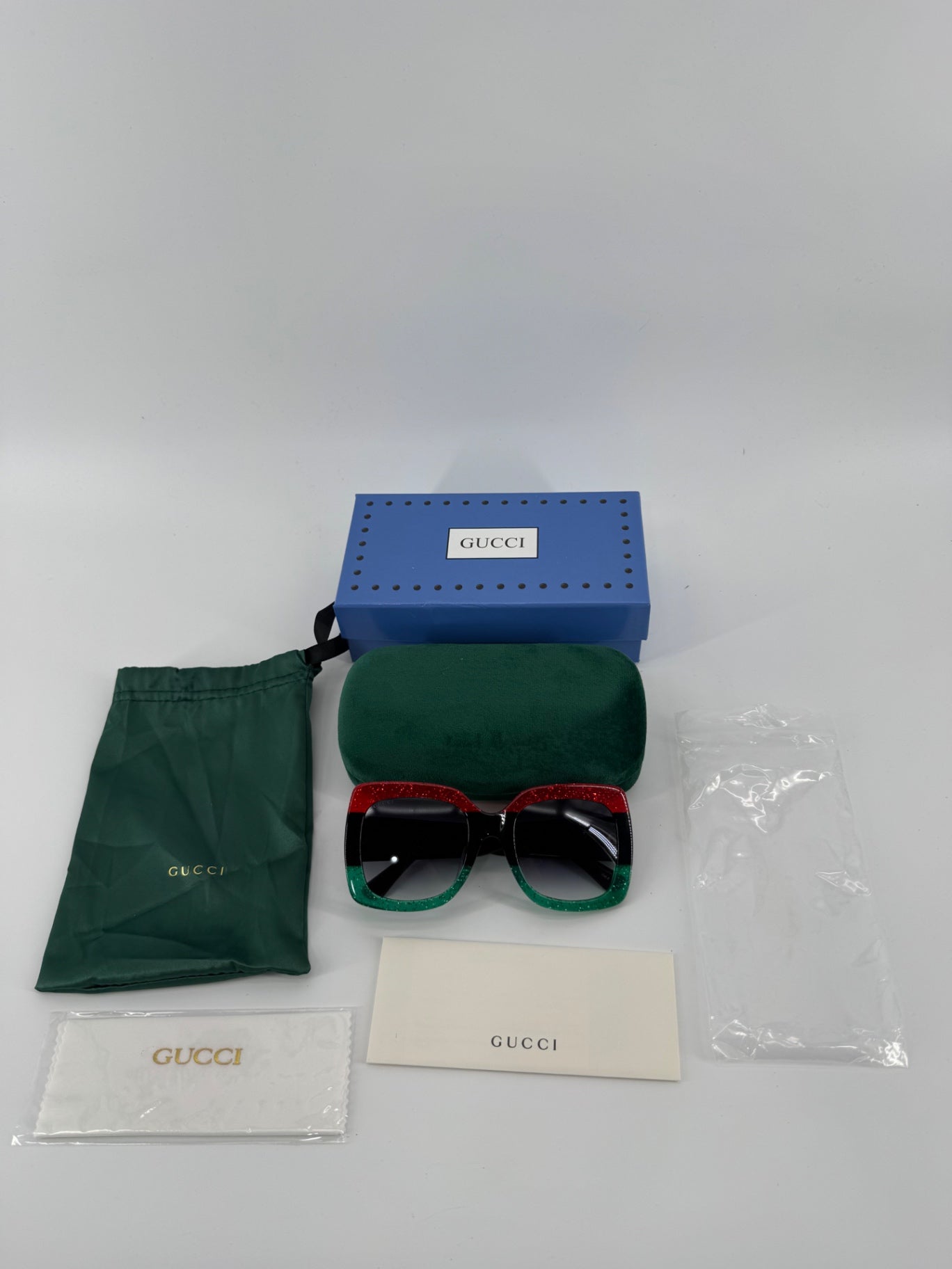 Gucci Glitter Oversized Sunglasses