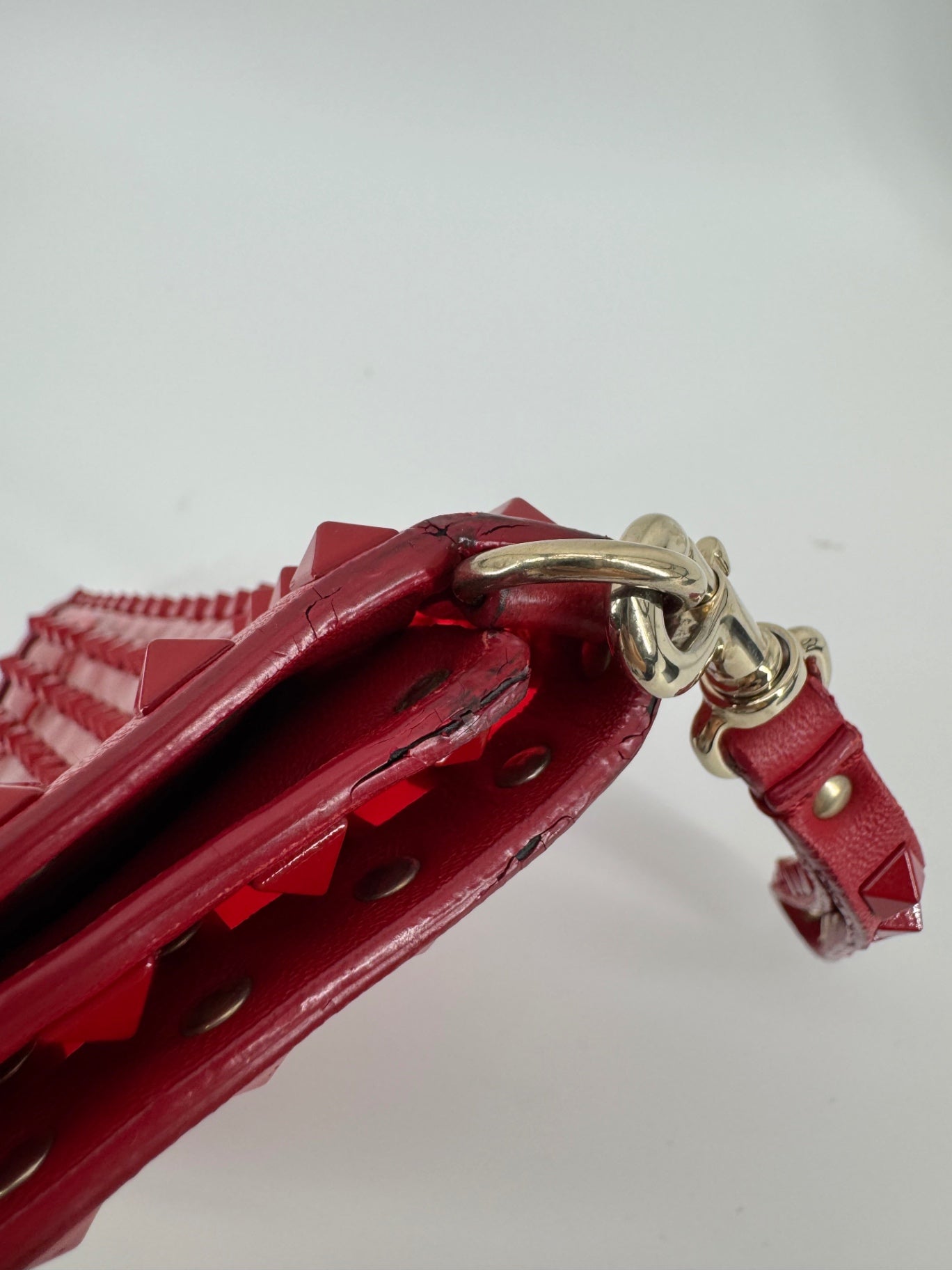 Valentino Garavani Rockstud Patent Wristlet