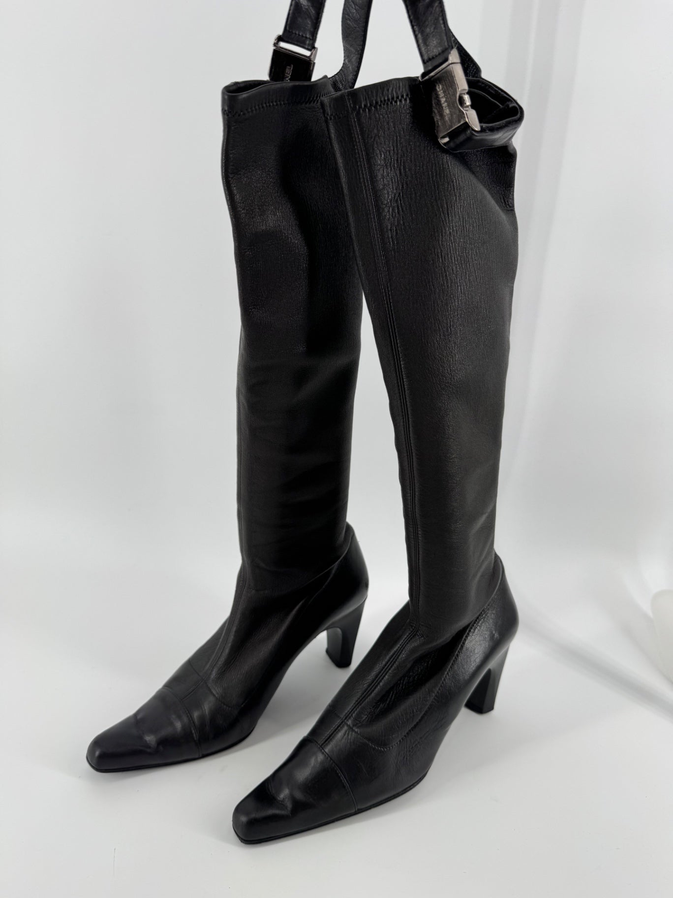 Chanel Knee High Leather Boots