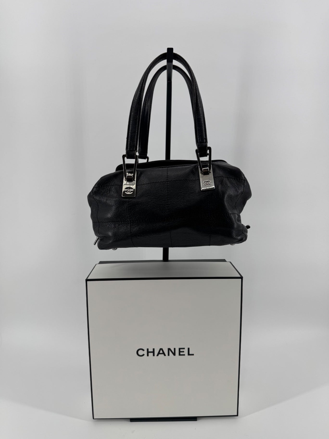 Chanel Pebbled Leather Shoulder Bag
