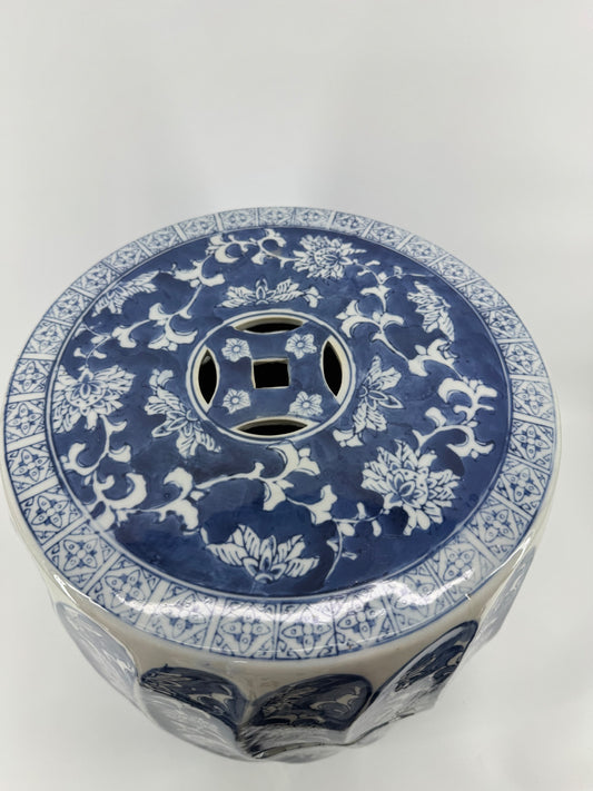 Unbranded Floral Ceramic Garden Stool