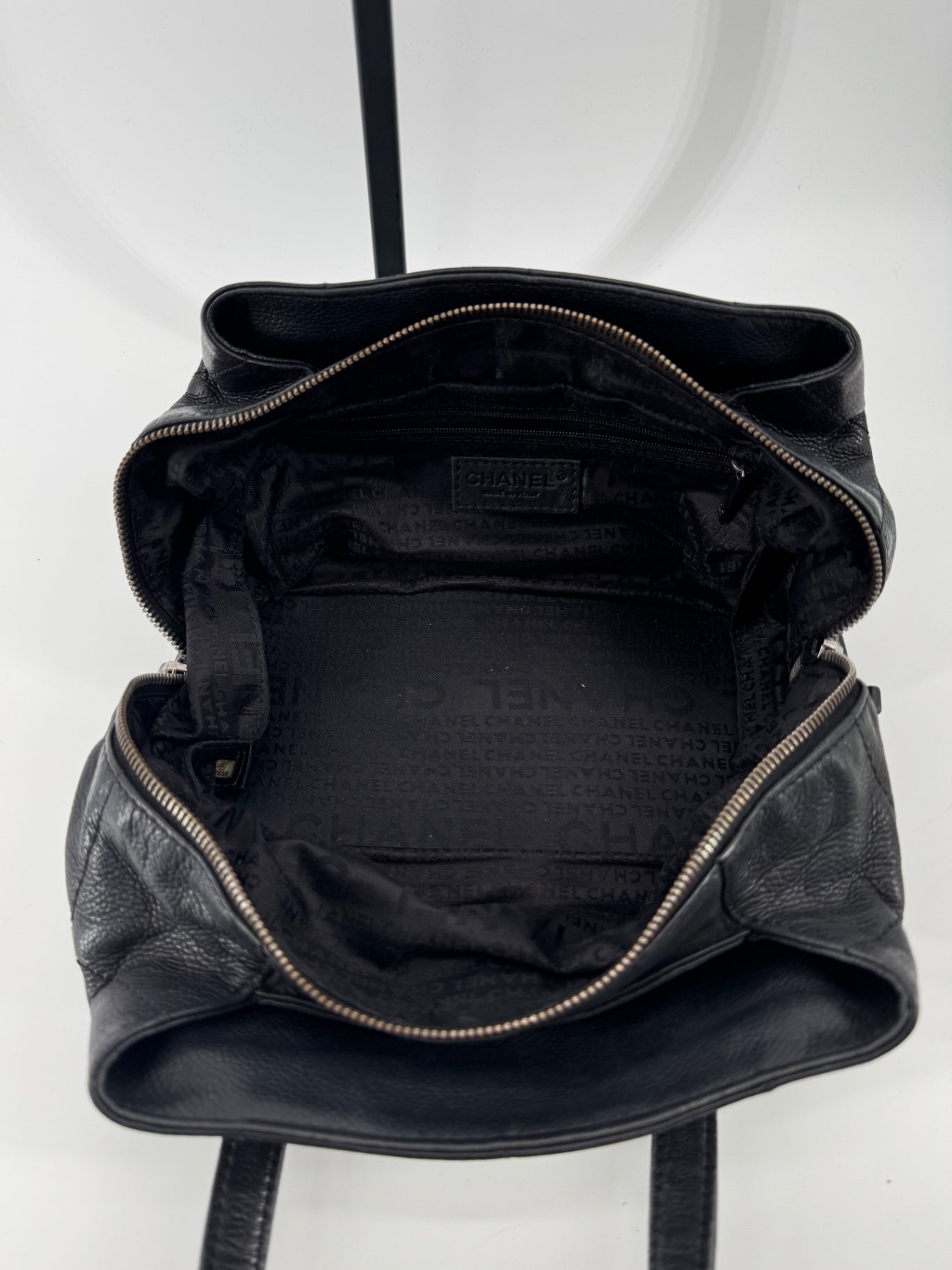 Chanel Pebbled Leather Shoulder Bag