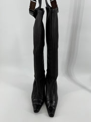 Chanel Knee High Leather Boots