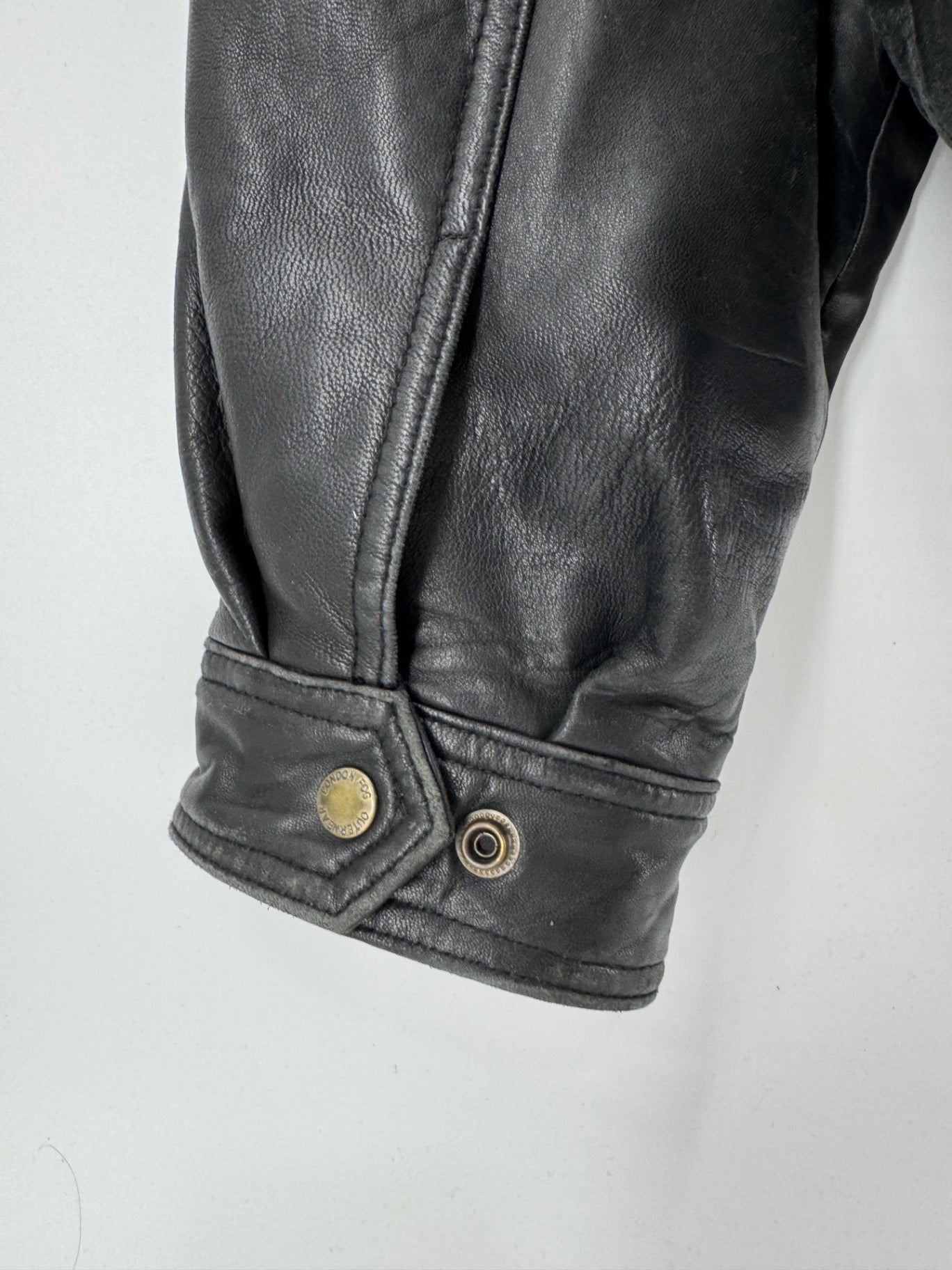 London Fog Black Leather Jacket
