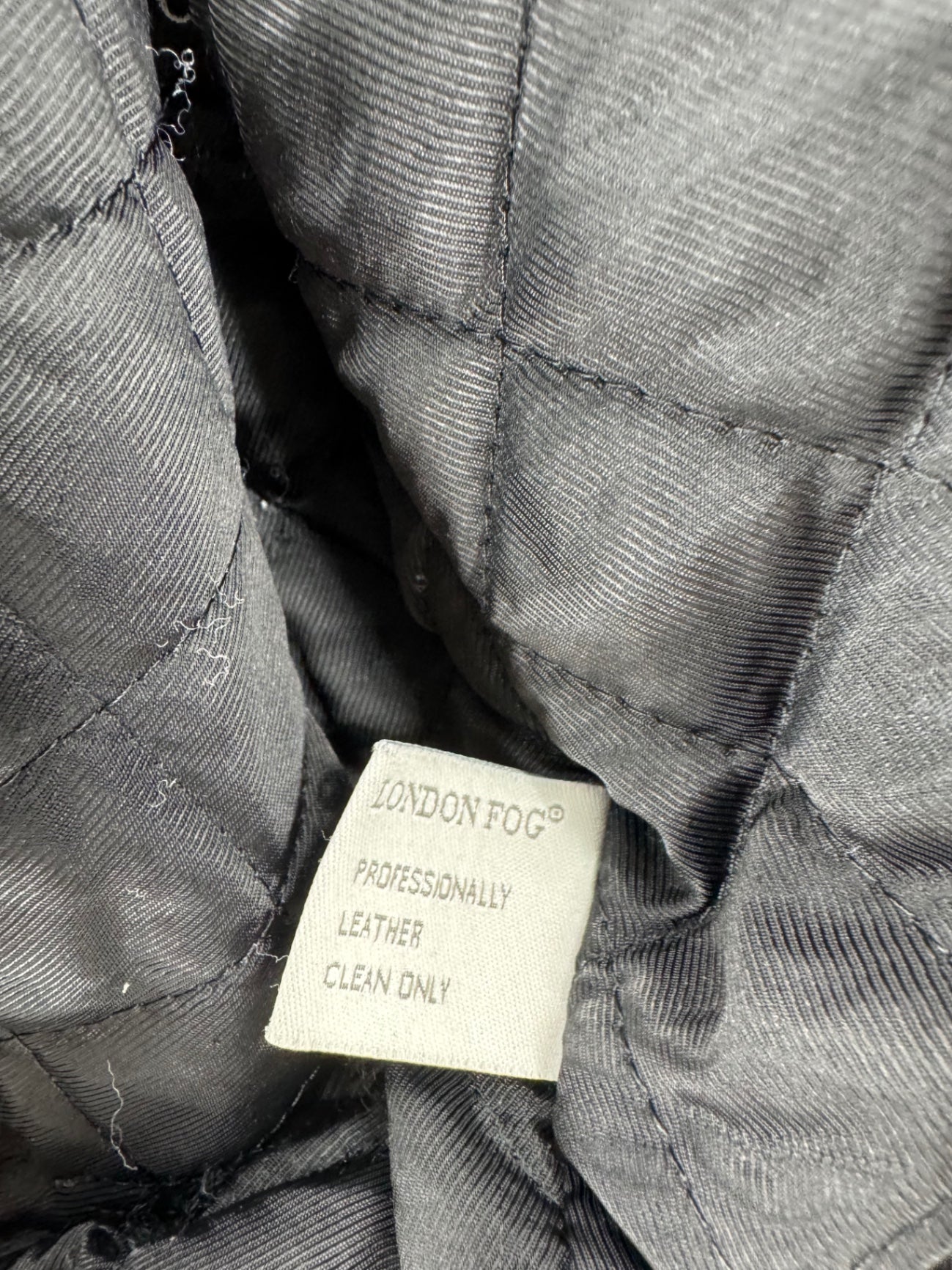 London Fog Black Leather Jacket