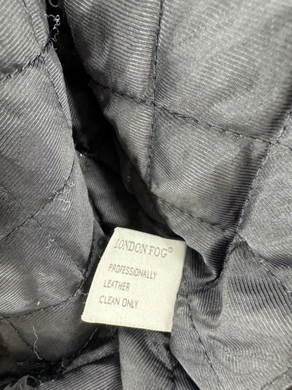 London Fog Black Leather Jacket
