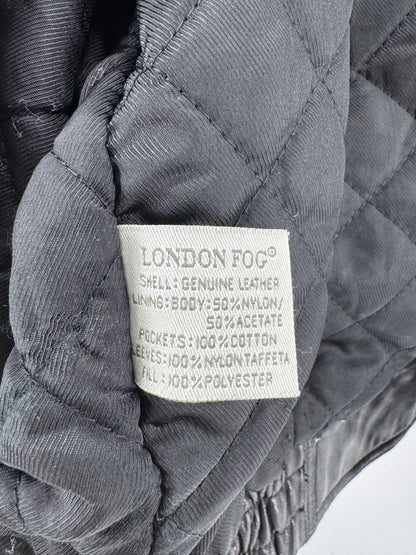 London Fog Black Leather Jacket