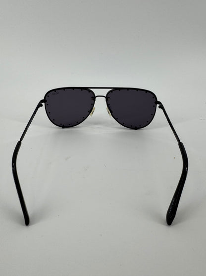 Quay Black Studded Sunglasses