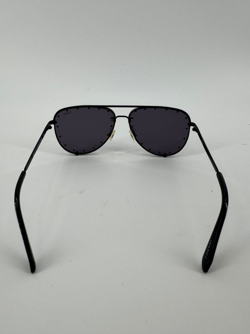 Quay Black Studded Sunglasses