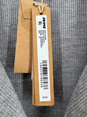 SKIMS Gray Button Up Pajama Shirt