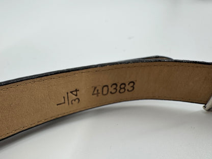 Brighton Black Belt with Silver Decor
