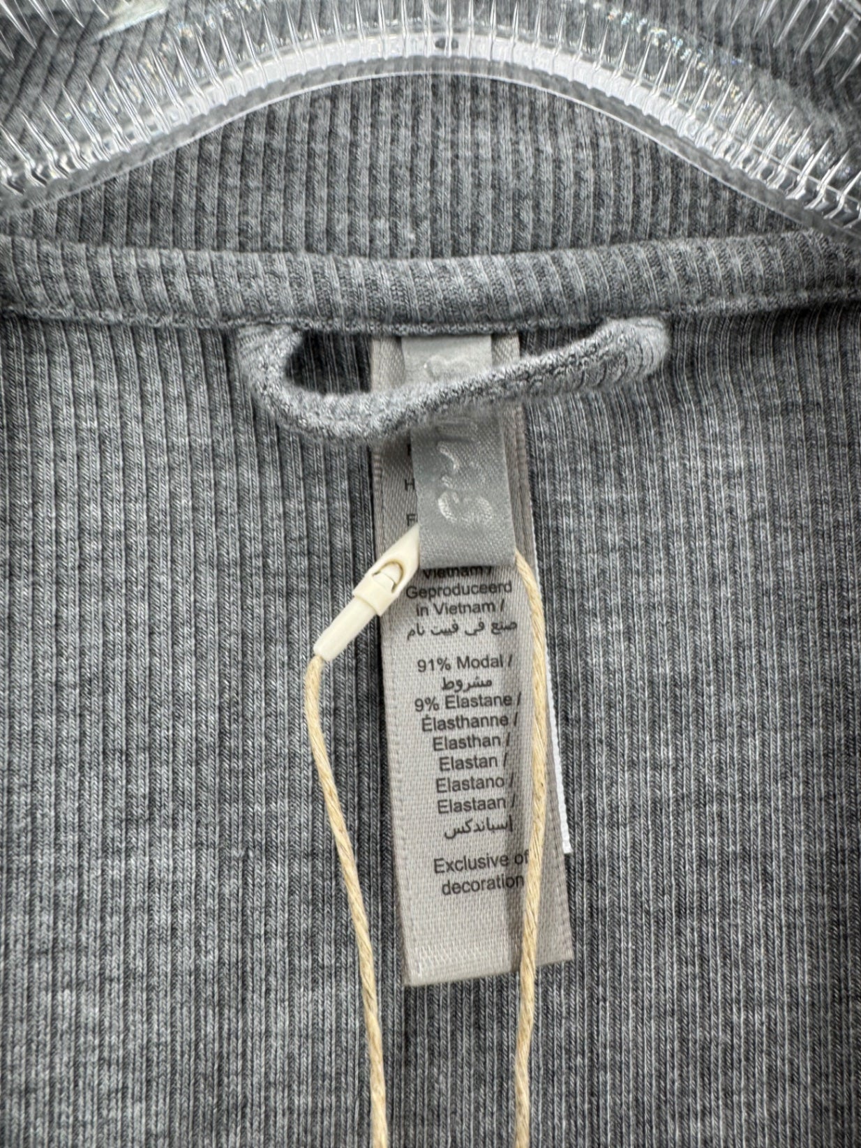 SKIMS Gray Button Up Pajama Shirt