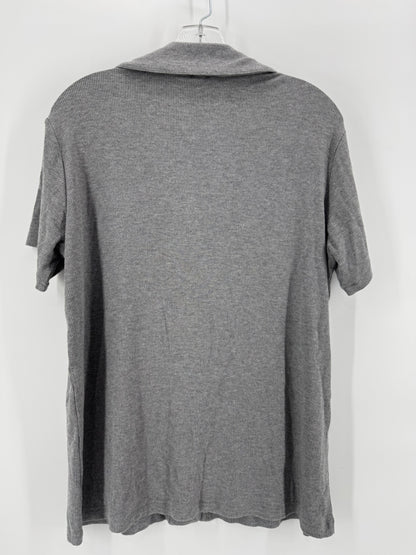 SKIMS Gray Button Up Pajama Shirt