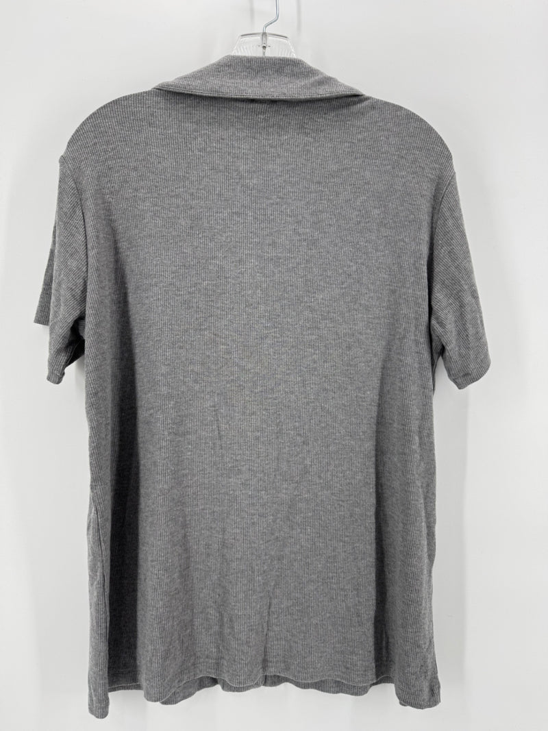 SKIMS Gray Button Up Pajama Shirt