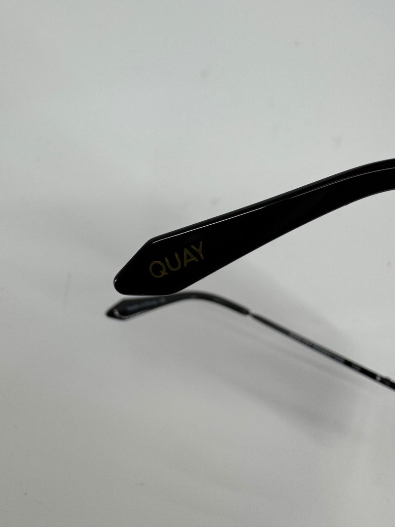 Quay Black Studded Sunglasses