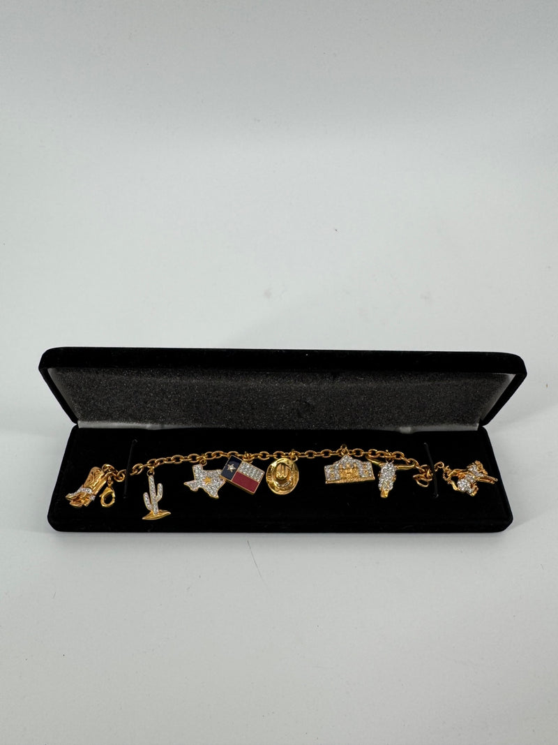 The Danbury Mint Gold Texas Bracelet