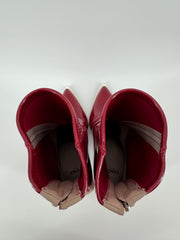Fendi Red Patent Sock Boots