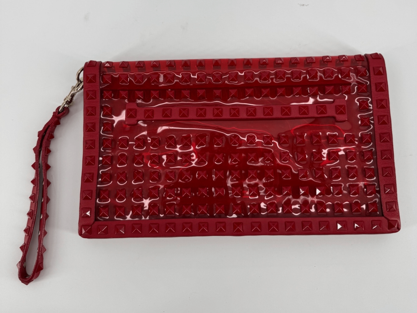 Valentino Garavani Rockstud Patent Wristlet