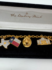 The Danbury Mint Gold Texas Bracelet