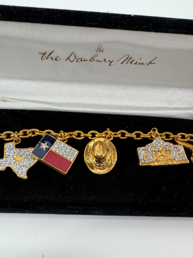 The Danbury Mint Gold Texas Bracelet
