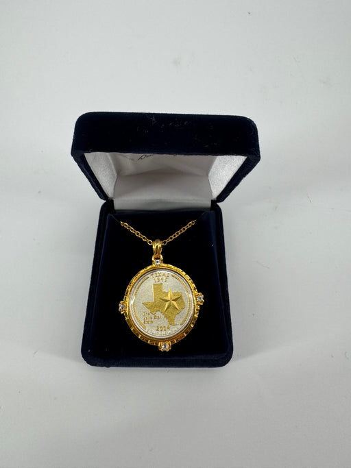 The Danbury Mint Texas Coin Necklace