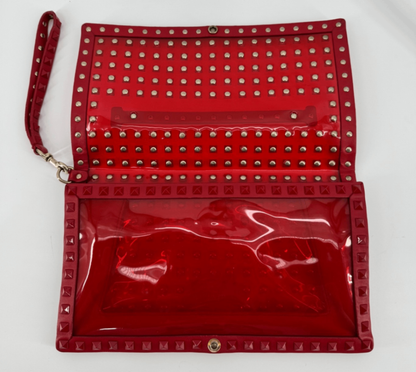 Valentino Garavani Rockstud Patent Wristlet