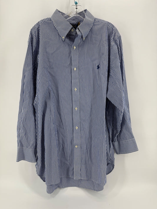 Polo Ralph Lauren Blue Striped Button Up