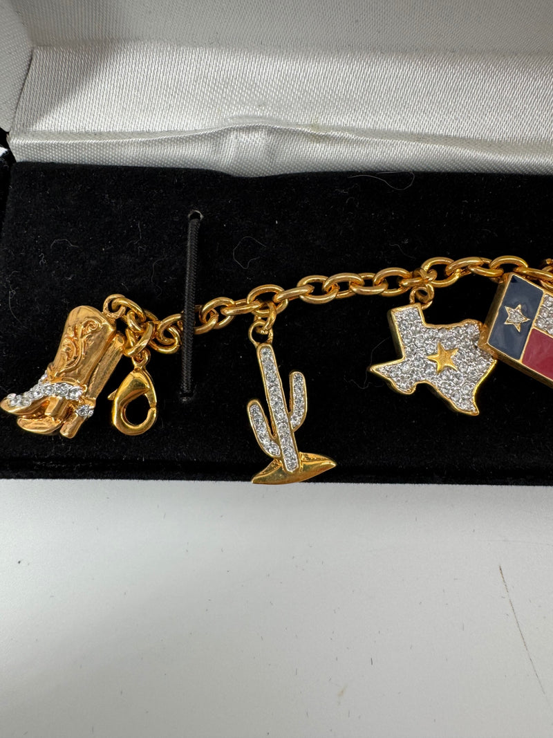 The Danbury Mint Gold Texas Bracelet