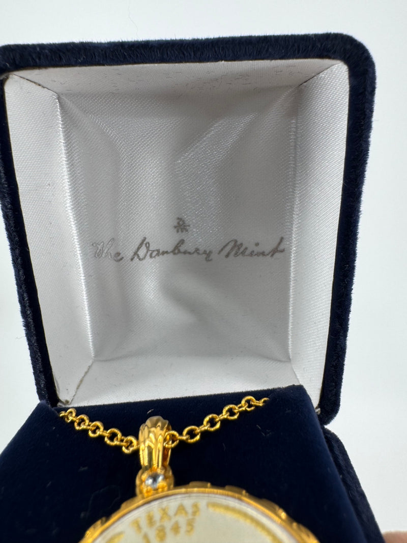 The Danbury Mint Texas Coin Necklace