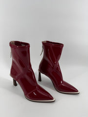 Fendi Red Patent Sock Boots