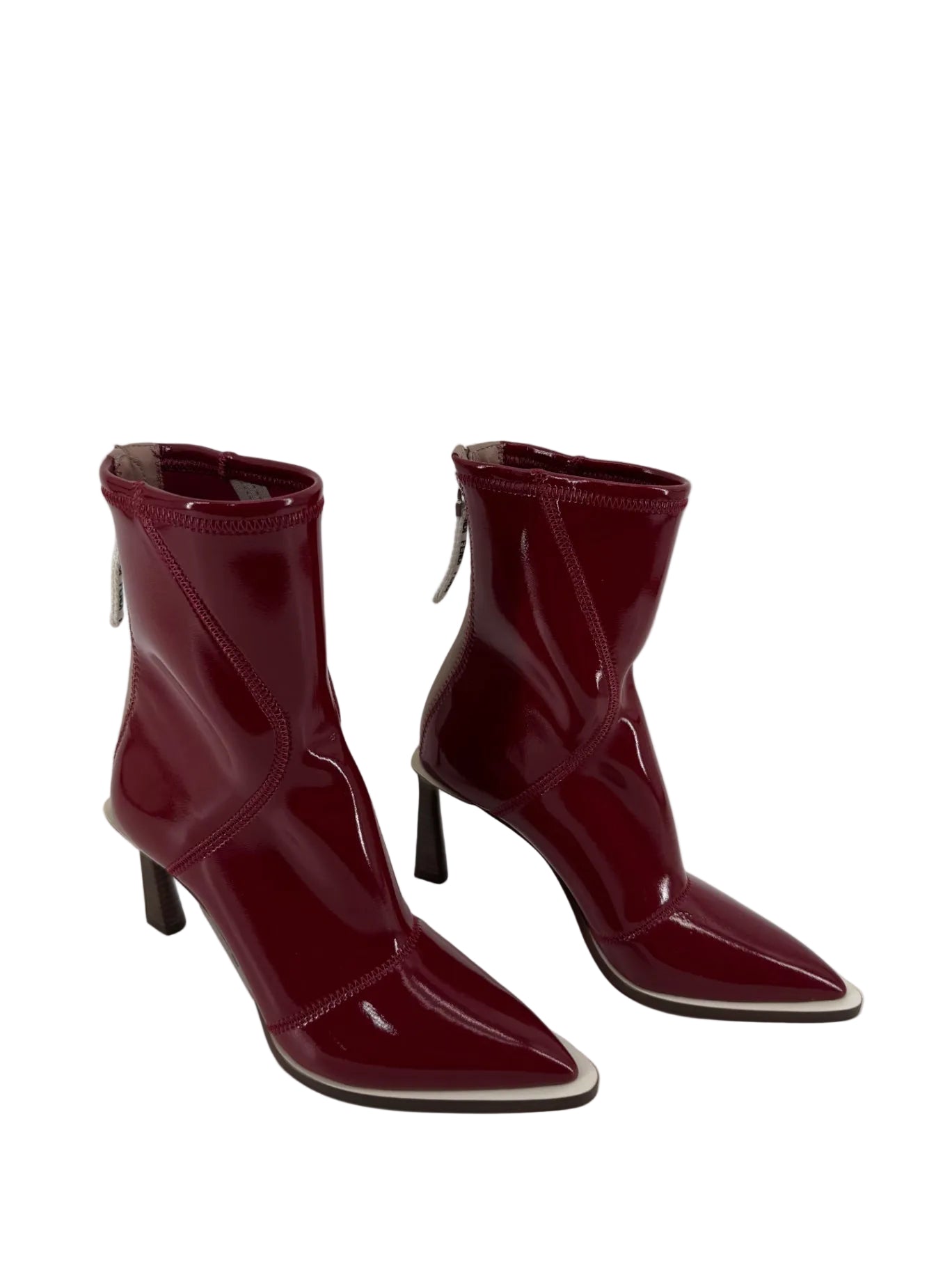 Fendi Red Patent Sock Boots