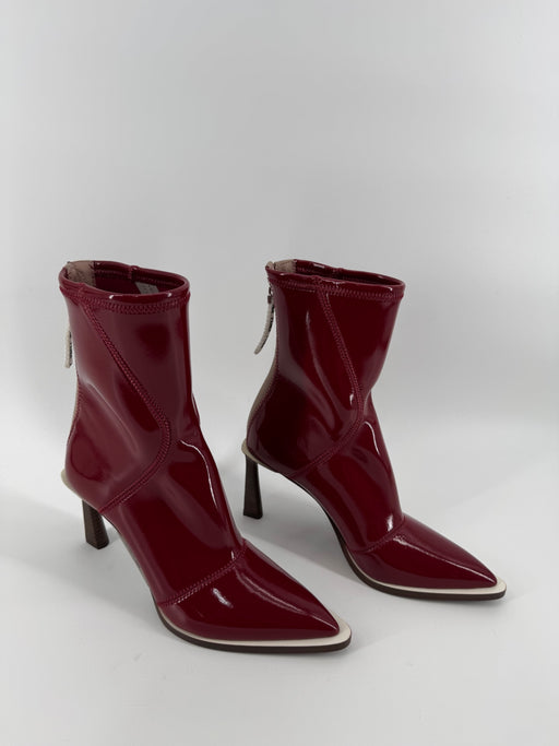 Fendi Red Patent Sock Boots