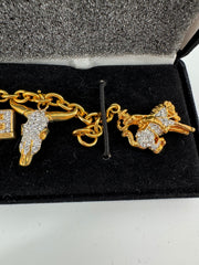 The Danbury Mint Gold Texas Bracelet
