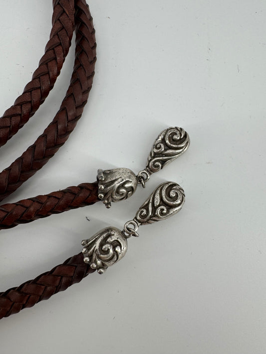 Unbranded Rope Belt with Flower Buckle