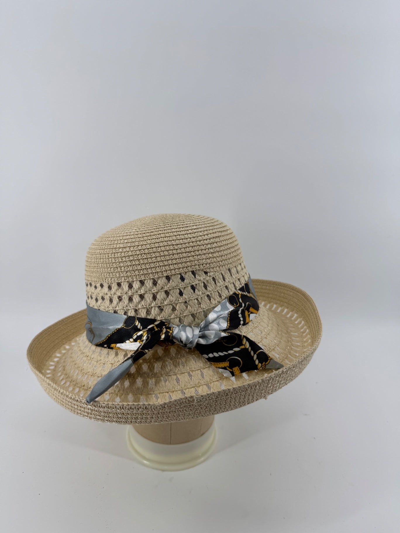 Marc And Mel Straw Hat with Hat Tie