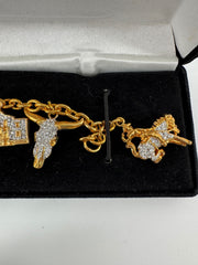The Danbury Mint Gold Texas Bracelet