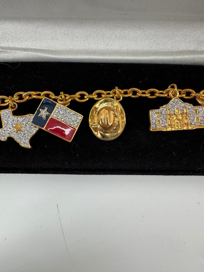 The Danbury Mint Gold Texas Bracelet