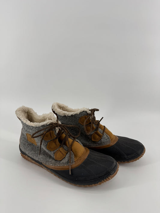 Sorel Waterproof Fur Lined Ankle Boots