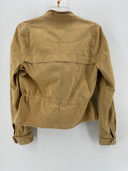 HEI HEI Tan Utility Button Up Jacket S