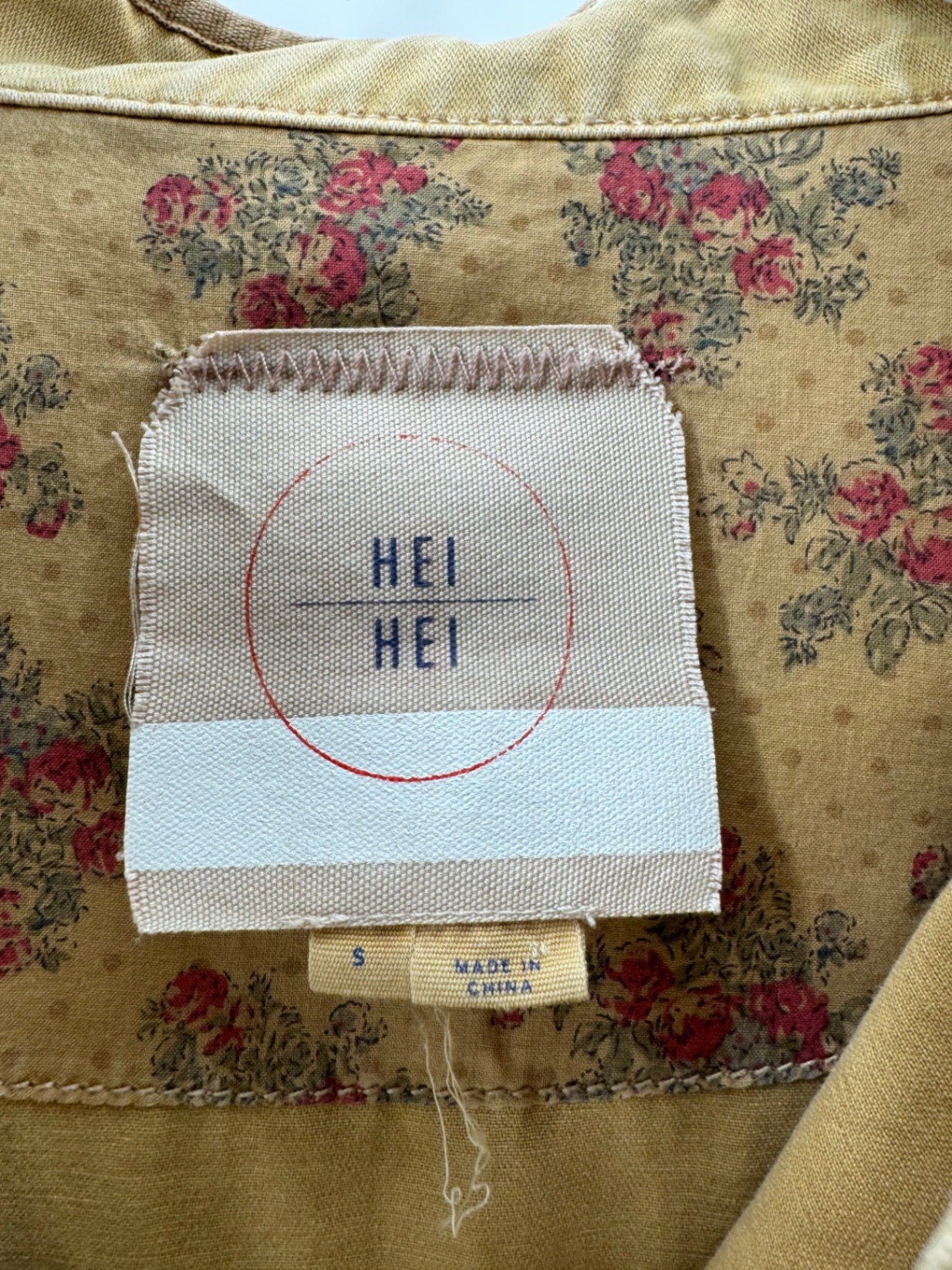 HEI HEI Tan Utility Button Up Jacket S