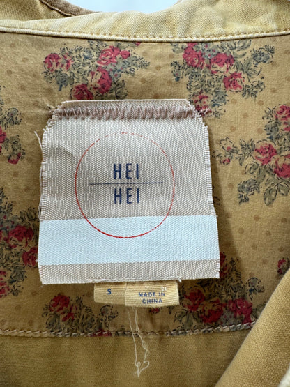 HEI HEI Tan Utility Button Up Jacket S