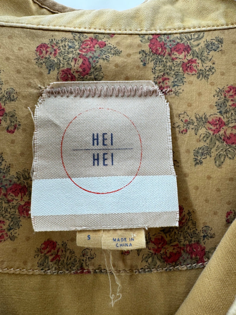 HEI HEI Tan Utility Button Up Jacket S