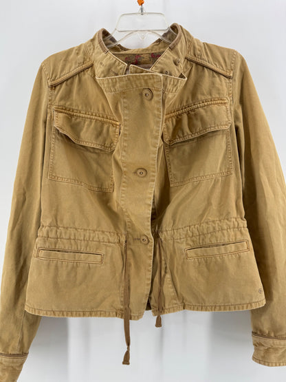 HEI HEI Tan Utility Button Up Jacket S