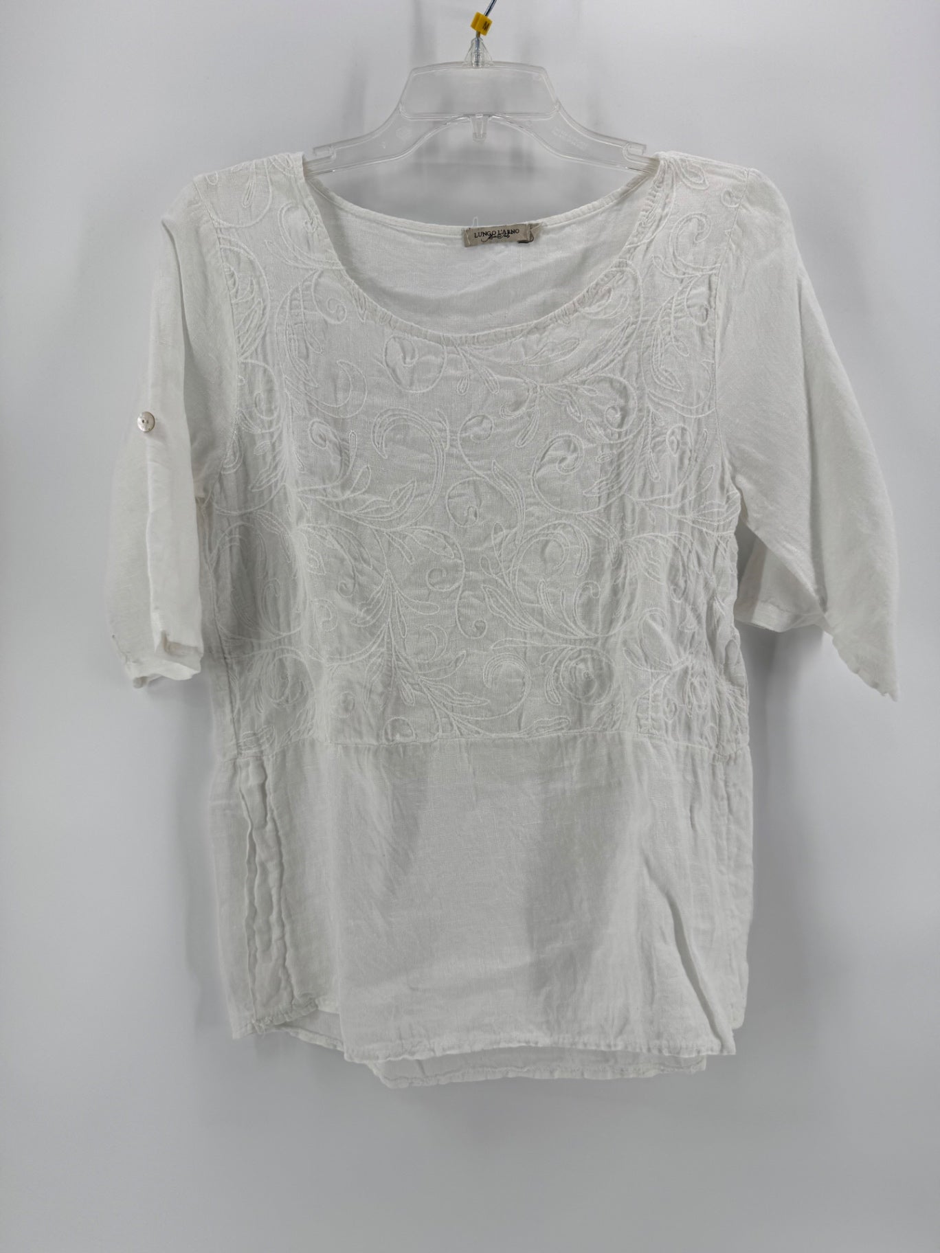 Lungo L'Arno White Embroidered Top